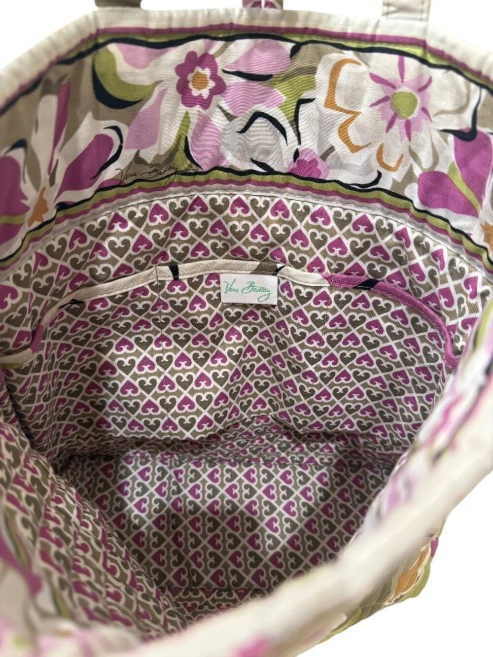 Vera Bradley Portobello Road Quilted Floral Tote / Shoulder Bag